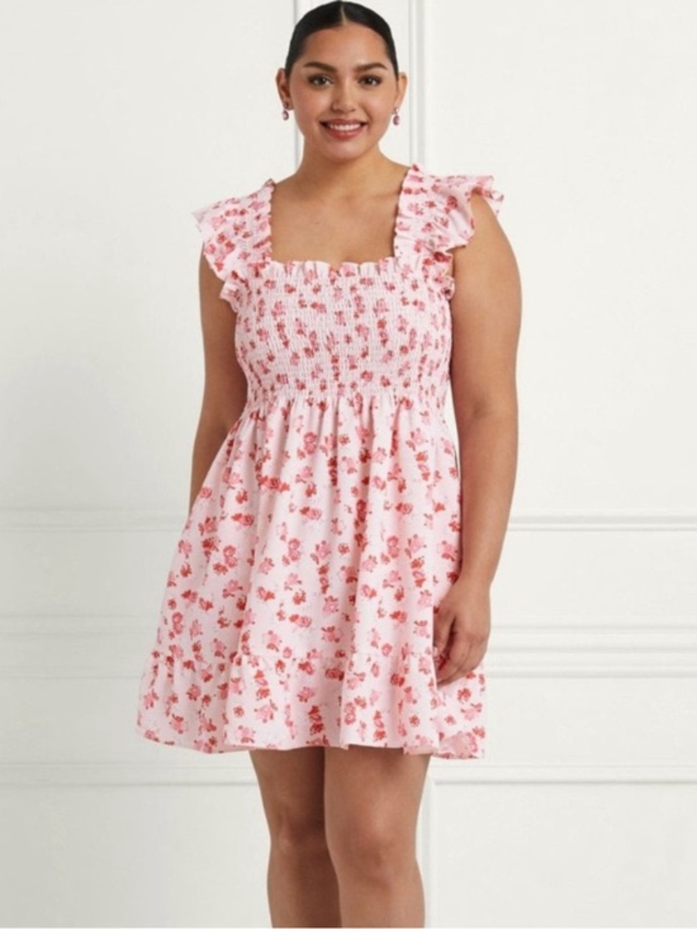 Like NEW Hill House Pink Floral Elizabeth Dress